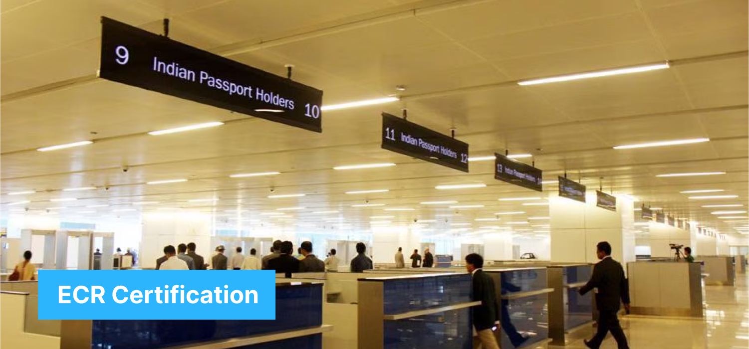 ECR certification - MD Travel & Immigration Consultants